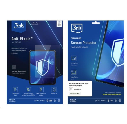 3mk All-Safe - AIO fólie Anti-Shock Full Wet Fitting Tablet, 5 ks