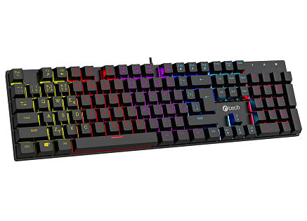 C-TECH mechanická klávesnice Morpheus, casual gaming, CZ/SK, červené spínače, RGB podsvícení, USB C-TECH mechanická klávesnice Morpheus, casual gaming, CZ/SK, červené spínače, RGB podsvícení, USB