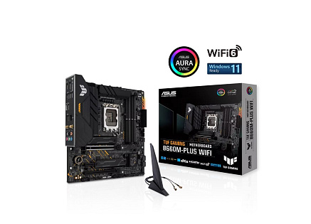 ASUS MB Sc LGA1700 TUF GAMING B660M-PLUS WIFI, Intel B660, 4xDDR5, 1xDP, 1xHDMI, WIFI, mATX ASUS MB Sc LGA1700 TUF GAMING B660M-PLUS WIFI, Intel B660, 4xDDR5, 1xDP, 1xHDMI, WIFI, mATX