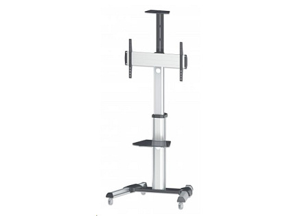 MANHATTAN Stojan TV, multifunkční  (-12° ~ 5°, 37"-70", max. 50kg) černo-stříbrné