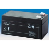 Baterie - CTM CT 12-3,4 (12V/3,4Ah - Faston 187), životnost 5let