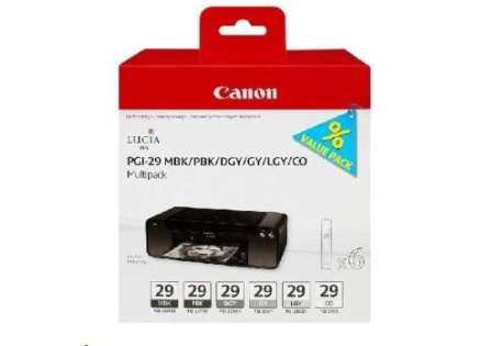 Canon CARTRIDGE PGI-29 MBK/PBK/DGY/GY/LGY/CO MULTI-PACK pro PIXMA Pro 1 Canon CARTRIDGE PGI-29 MBK/PBK/DGY/GY/LGY/CO MULTI-PACK pro PIXMA Pro 1