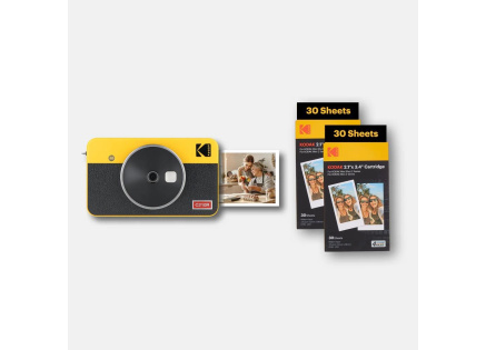 BAZAR - KODAK instantní fotoaparát Mini Shot 2 Retro C210R žlutá - Rozbaleno (Komplet)