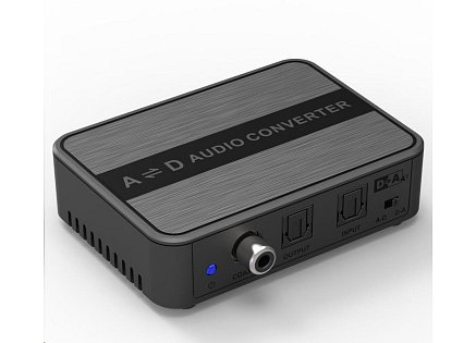 PREMIUMCORD Obousměrný převodník zvuku DIGI-ANALOG a ANALOG-DIGI SPDIF Toslink CINCH stereo jack 3,5mm