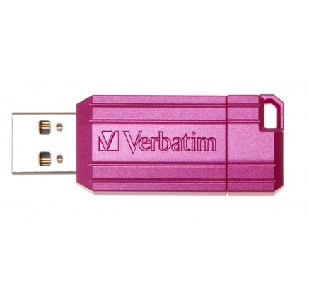 VERBATIM Flash Disk 16GB Hi-Speed Store 'n' Go, Pinstripe, USB 2.0, Hot růžová