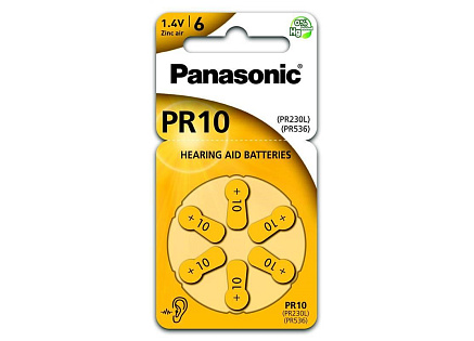PANASONIC Zinkovzduchová baterie PR-230(10)/6LB AAA 1,2V (Blistr 6ks) PANASONIC Zinkovzduchová baterie PR-230(10)/6LB AAA 1,2V (Blistr 6ks)