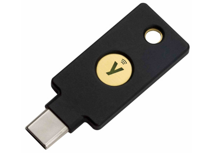 YubiKey 5C NFC - USB-C, klíč/token s vícefaktorovou autentizaci (NFC), podpora OpenPGP a Smart Card (2FA)