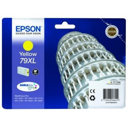 EPSON Ink bar WF-5xxx Series Ink Cartridge "Pisa" 79 XL Yellow (17,1 ml) (2.000 str.) EPSON Ink bar WF-5xxx Series Ink Cartridge "Pisa" 79 XL Yellow (17,1 ml) (2.000 str.)