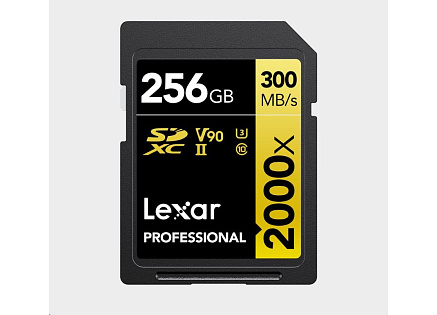 Lexar SDXC Pro 2000X UHS-II U3 R300/W260 (V90) 256GB