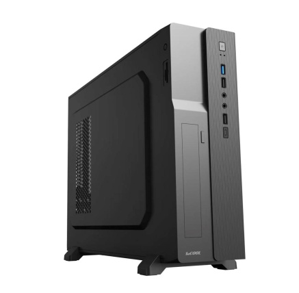 1stCOOL skříň COMPACT 1, Micro Tower, AU, USB 3.0, USB-C, CR, 1x 80mm Fan, černá 1stCOOL skříň COMPACT 1, Micro Tower, AU, USB 3.0, USB-C, CR, 1x 80mm Fan, černá