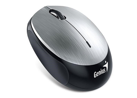 GENIUS myš NX-9000BT/ Bluetooth 4.0/ 1200 dpi/ bezdrátová/ dobíjecí baterie/ stříbrná