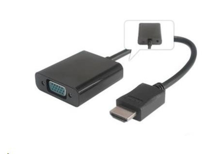 PREMIUMCORD Převodník HDMI na VGA se zvukem (3,5mm jack)
