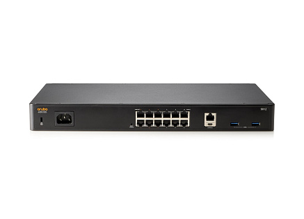 HPE Aruba Networking 9012 (RW) 12xGbE 6xPoE+ Branch 2K Clients - 32 APs Gateway