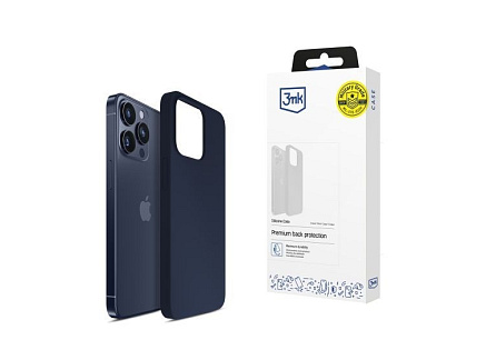 3mk ochranný kryt Silicone Case pro Apple iPhone 15 Pro Max Dark Navy 3mk ochranný kryt Silicone Case pro Apple iPhone 15 Pro Max Dark Navy
