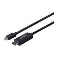 MANHATTAN Kabel Mini DisplayPort na HDMI (1080p), 1.8m, černý