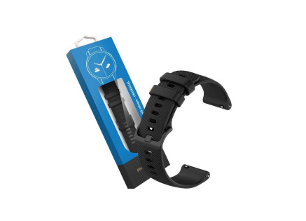 RhinoTech univerzální silikonový řemínek Quick Release 18mm, černá RhinoTech univerzální silikonový řemínek Quick Release 18mm, černá