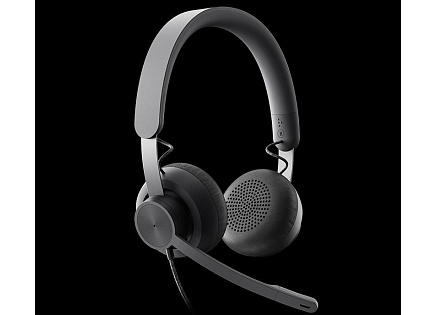 Logitech sluchátka s mikrofonem Zone Wired Headset Graphite - EMEA
