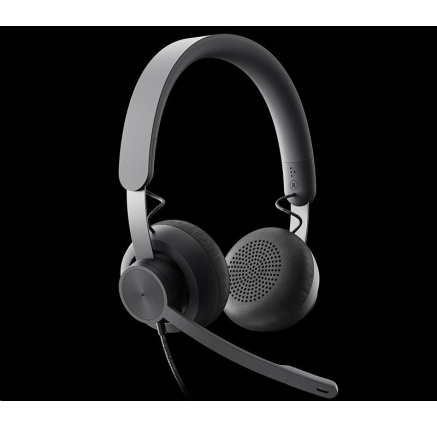 Logitech sluchátka s mikrofonem Zone Wired Headset Graphite - EMEA