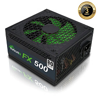 EVOLVEO FX 500 , zdroj 500W ATX, 14cm, tichý, 80+, bulk, záruka 3 roky