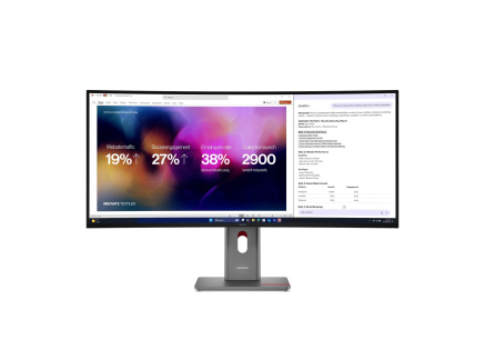 LENOVO LCD P40WD-40 - 39.7",ECO-IPS,21:9,5120x2160,300cd/m2,1000:1,4ms,HDMI,DP,DPout,DC,USB Hub,RJ45,Pivot