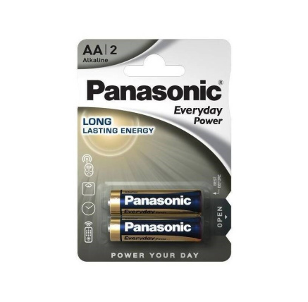 PANASONIC Alkalická baterie LR6EPS/2BP Everyday Power (Blistr 2 ks) PANASONIC Alkalická baterie LR6EPS/2BP Everyday Power (Blistr 2 ks)