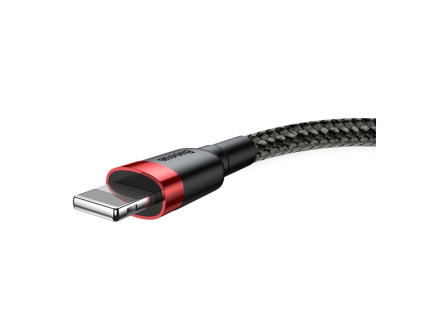 Baseus Cafule nabíjecí / datový kabel USB na Lightning 1,5A 2m, červená-černá