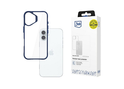 3mk ochranný kryt Satin Armor Case+ Blue pro Apple iPhone 16 Plus