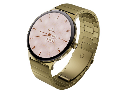 Garett Smartwatch Verona 2 zlatá SOLID steel