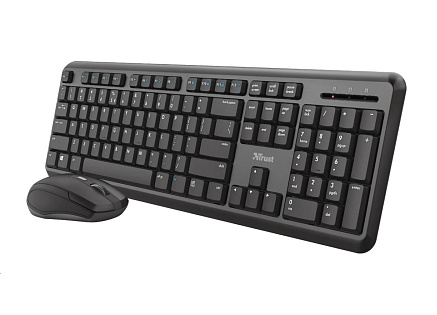 TRUST set klávesnice + myš ODY, bezdrátová, USB, DE