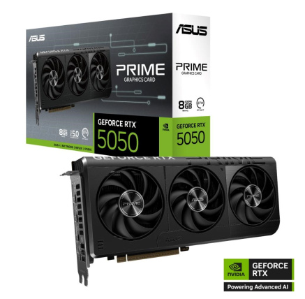 ASUS VGA NVIDIA GeForce RTX 5050 PRIME 8G, 8G GDDR6, 3xDP, 1xHDMI