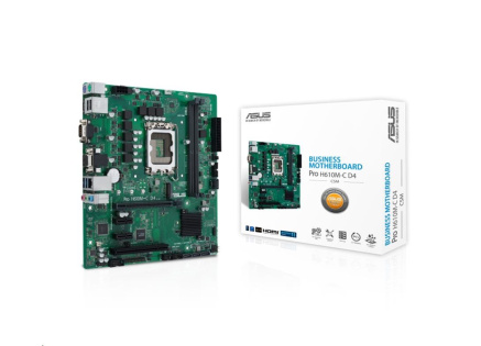 ASUS MB Sc LGA1700 PRO H610M-C D4-CSM, Intel H610, 2xDDR4, 1xDP, 1xHDMI, 1xVGA, mATX