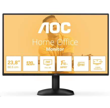 AOC MT 23,8" 24B31H - 1920x1080,IPS,120Hz,D-Sub,1xHDMI AOC MT 23,8" 24B31H - 1920x1080,IPS,120Hz,D-Sub,1xHDMI