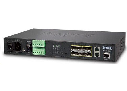 Planet MGSD-10080F Metro switch 8x SFP(DDM) 100/1000Base-X, 2x 1000Base-T, AC+DC, DI/O, SNMPv3, IGMPv3,IPv6