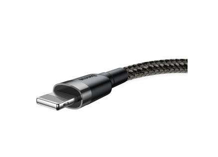 Baseus Cafule nabíjecí / datový kabel USB na Lightning 1,5A 2m, šedá-černá