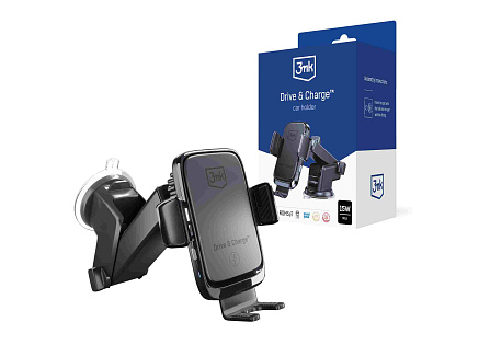 3mk držák do auta Drive & Charge, 15W bezdrátové nabíjení 3mk držák do auta Drive & Charge, 15W bezdrátové nabíjení