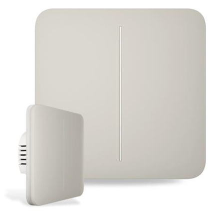 Ajax  SoloButton (2-gang) - Samostatné dvou tlačítko pro LightSwitch, ústřicová