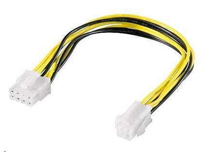 PREMIUMCORD Redukce napájení 8 pin/Female zdroj na P4 4pin/Male