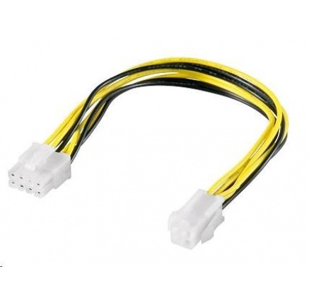 PREMIUMCORD Redukce napájení 8 pin/Female zdroj na P4 4pin/Male PREMIUMCORD Redukce napájení 8 pin/Female zdroj na P4 4pin/Male