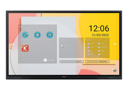 SHARP/NEC LCD 75" Infrared PN-LC752, 3840 x 2160, 450nit, 8ms, 16/7, VGA, DP, USB-C, HDMI, USB, dotykový displej