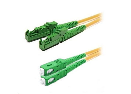 XtendLan duplexní patch kabel SM 9/125, OS2, E2000(APC)-SC(APC), LS0H, 1m XtendLan duplexní patch kabel SM 9/125, OS2, E2000(APC)-SC(APC), LS0H, 1m