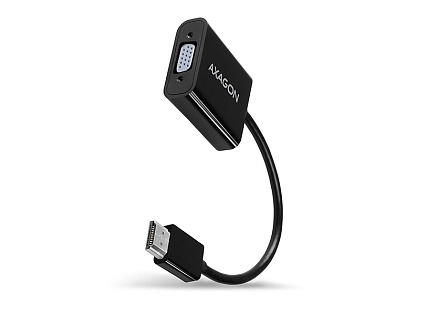 AXAGON RVH-VGAN, HDMI -> VGA redukce / adaptér, FullHD, audio výstup, micro USB nap. konektor