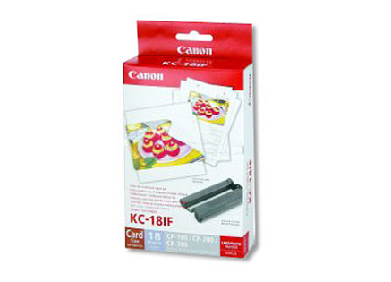 BAZAR - Canon KC18IF nálepka 54x86 18ks do termosublimační tiskárny - Poškozený obal (Komplet)