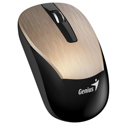 GENIUS myš ECO-8015/ 1600 dpi/ dobíjecí/ bezdrátová/ zlatá