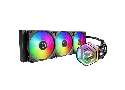 Cooler Master vodní chladič MasterLiquid 360 Atmos ARGB, 3x120mm, LGA1851, AM5, černá