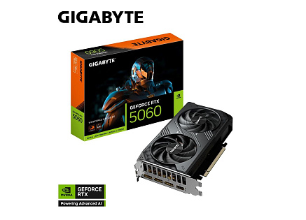 GIGABYTE VGA NVIDIA GeForce RTX 5060 WINDFORCE MAX OC 8G, 8G GDDR7, 3xDP, 1xHDMI GIGABYTE VGA NVIDIA GeForce RTX 5060 WINDFORCE MAX OC 8G, 8G GDDR7, 3xDP, 1xHDMI
