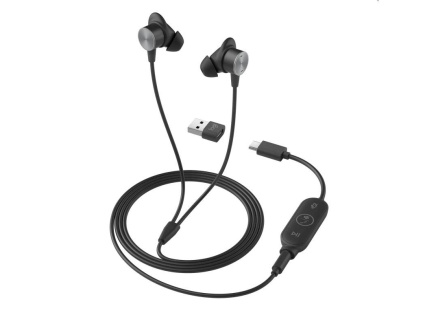 Logitech Zone Wired Earbuds UC, graphite Logitech Zone Wired Earbuds UC, graphite