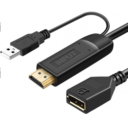 PremiumCord Adaptér HDMI 2.0 na DisplayPort 1.2 rozlišení 4K@60Hz 25cm PremiumCord Adaptér HDMI 2.0 na DisplayPort 1.2 rozlišení 4K@60Hz 25cm