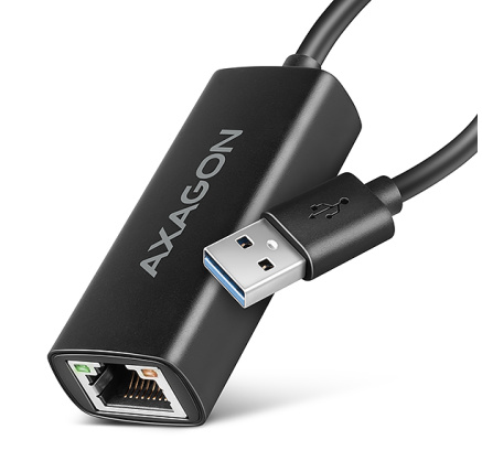 AXAGON ADE-AR, USB-A 3.2 Gen 1 - Gigabit Ethernet síťová karta, Realtek 8153, auto instal