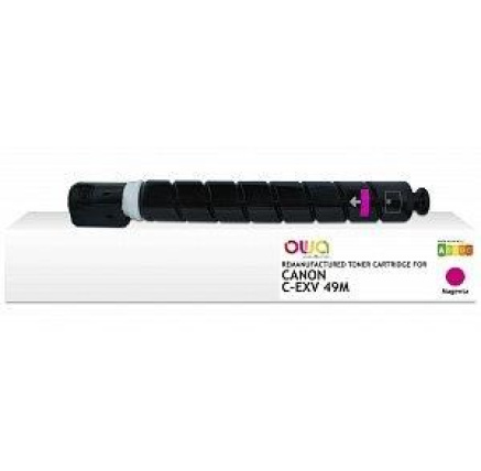 OWA Armor toner pro CANON iR ADVANCE C33xx, 19000 stran, C-EXV49 M, červený/magenta OWA Armor toner pro CANON iR ADVANCE C33xx, 19000 stran, C-EXV49 M, červený/magenta