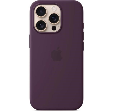 APPLE iPhone 16 Pro Silicone Case with MagSafe - Plum APPLE iPhone 16 Pro Silicone Case with MagSafe - Plum